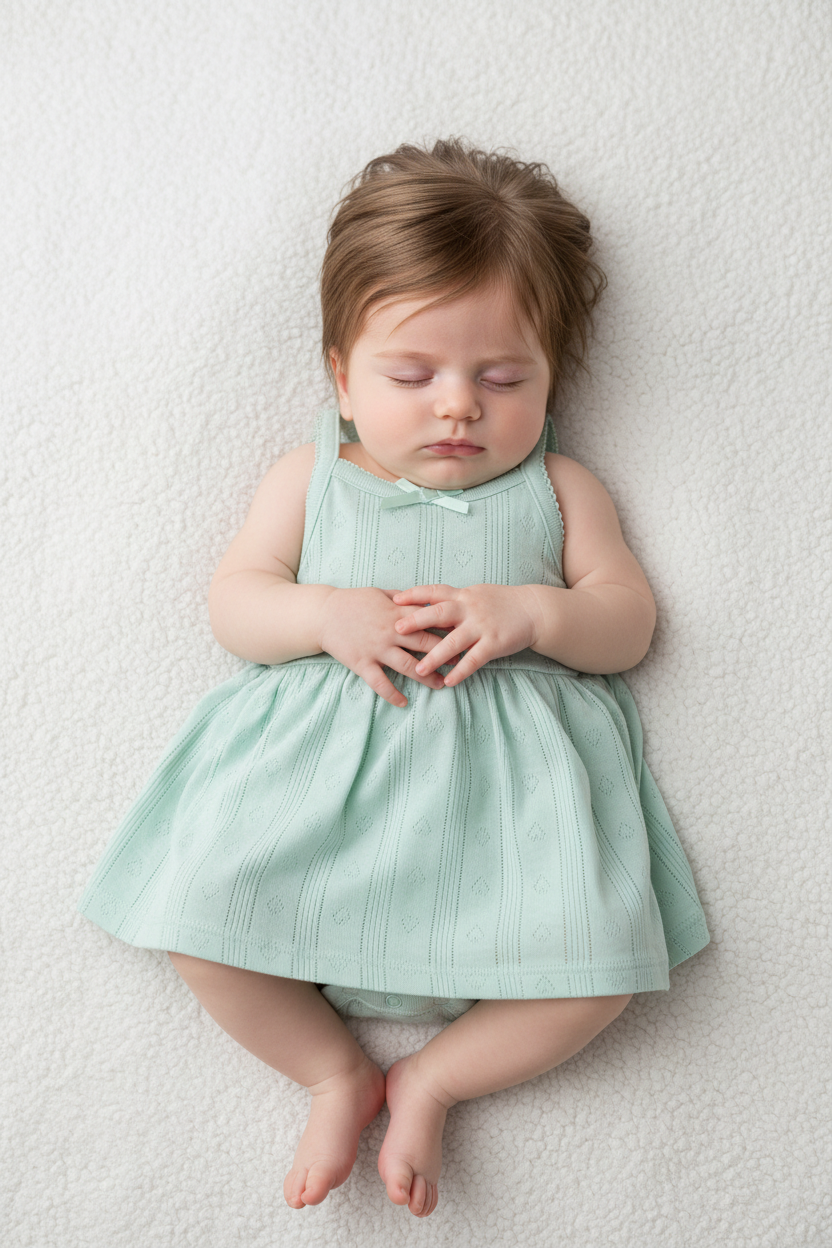 Sweetheart Pointelle Skirted Romper