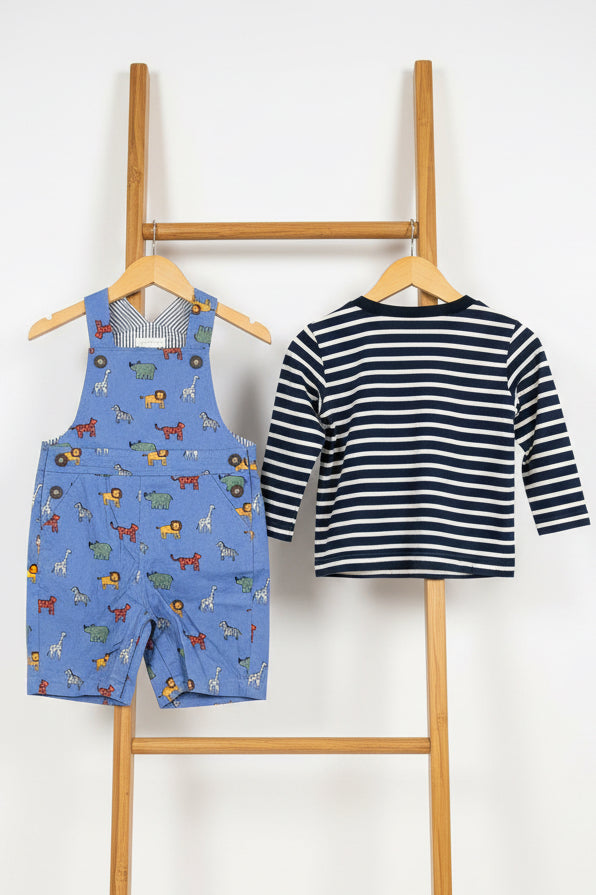 Safari Print Pinafore Dress