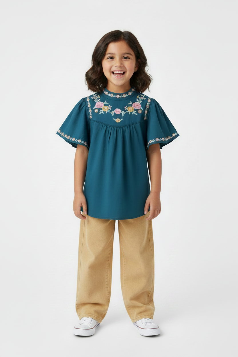 Flutter Sleeve Tunic Top