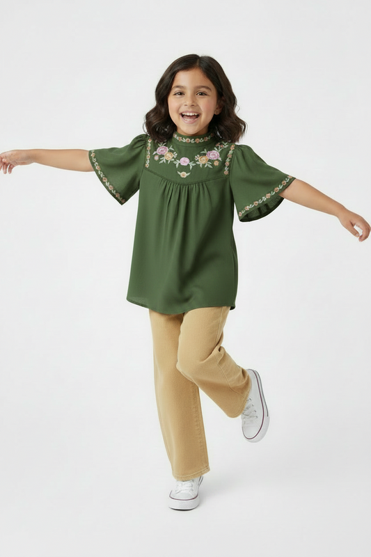Flutter Sleeve Tunic Top