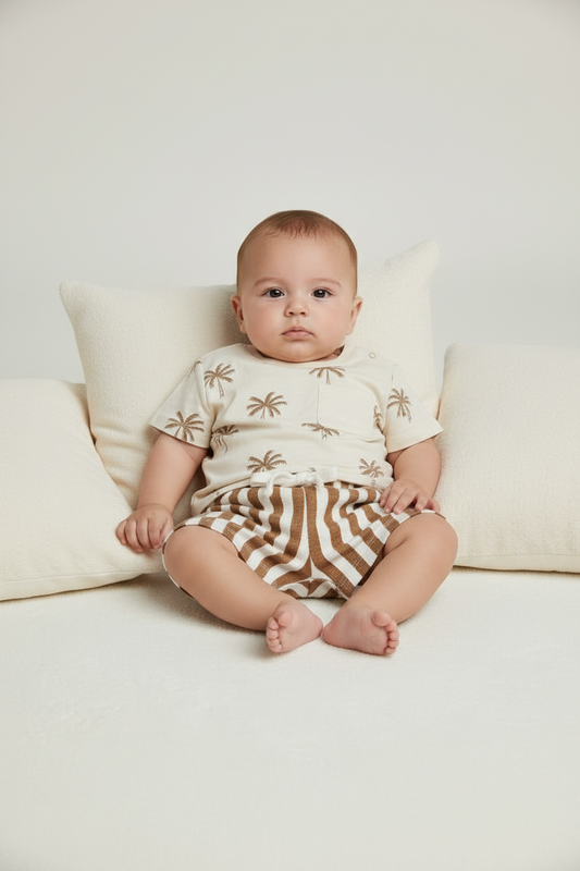 Newborn 2-Piece Set – Sandy Brown