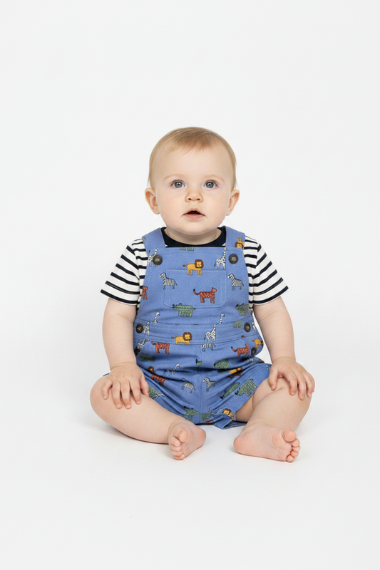Safari Print Pinafore Dress
