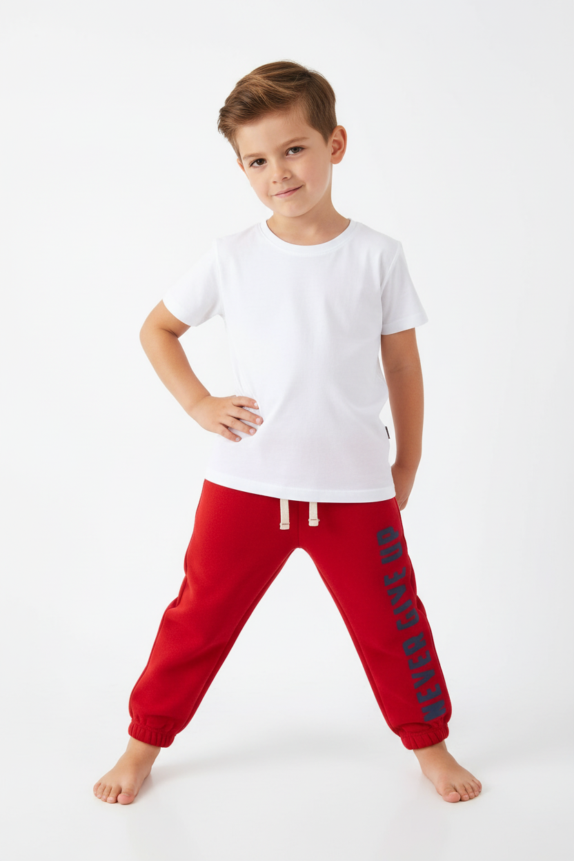 Ultra Soft Red Kids' Joggers