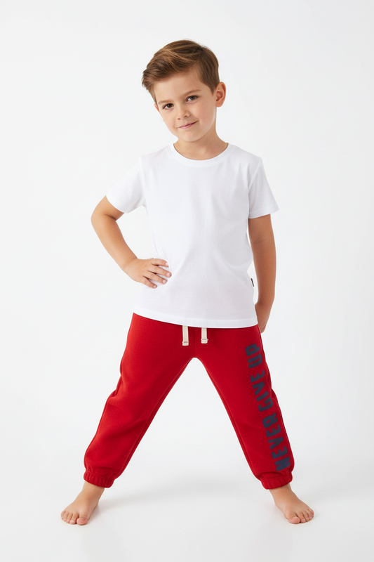 Ultra Soft Red Kids' Joggers