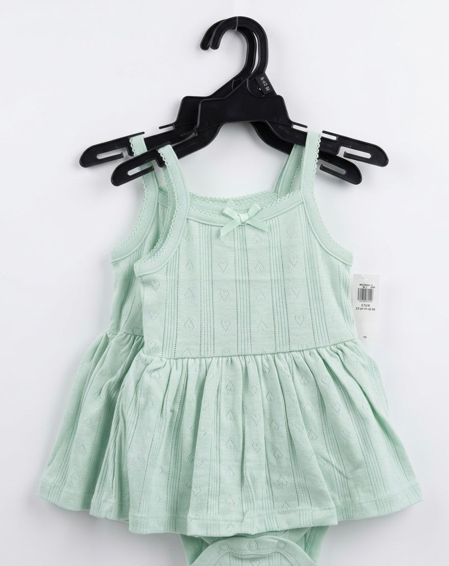 Sweetheart Pointelle Skirted Romper