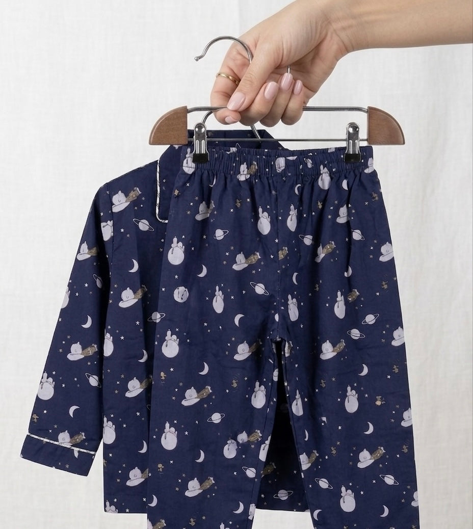 Navyblue Cotton Nightsuit