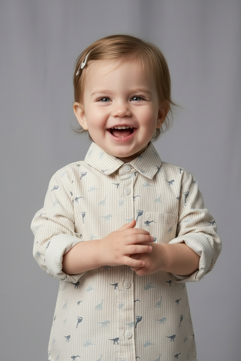 Beige Colour Long Sleeve Shirt