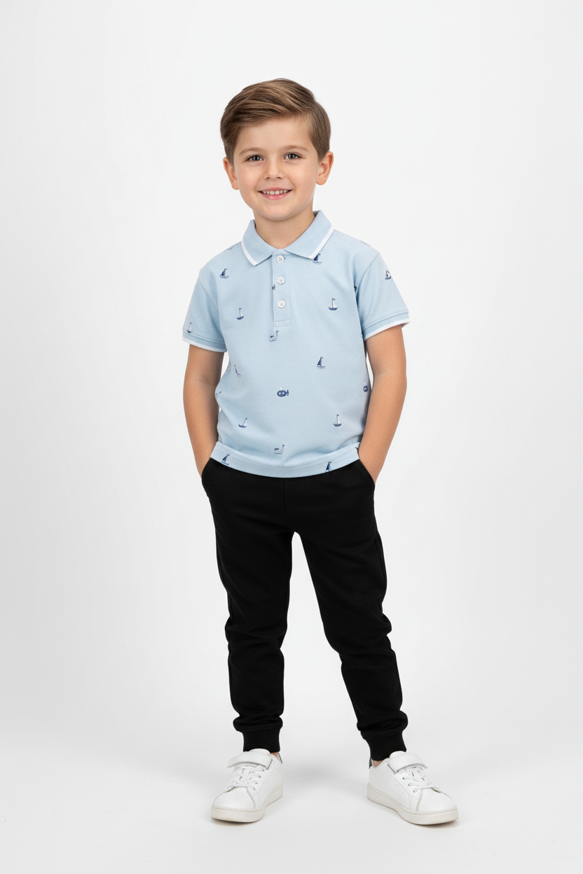 Blue Colour Polo T-Shirt