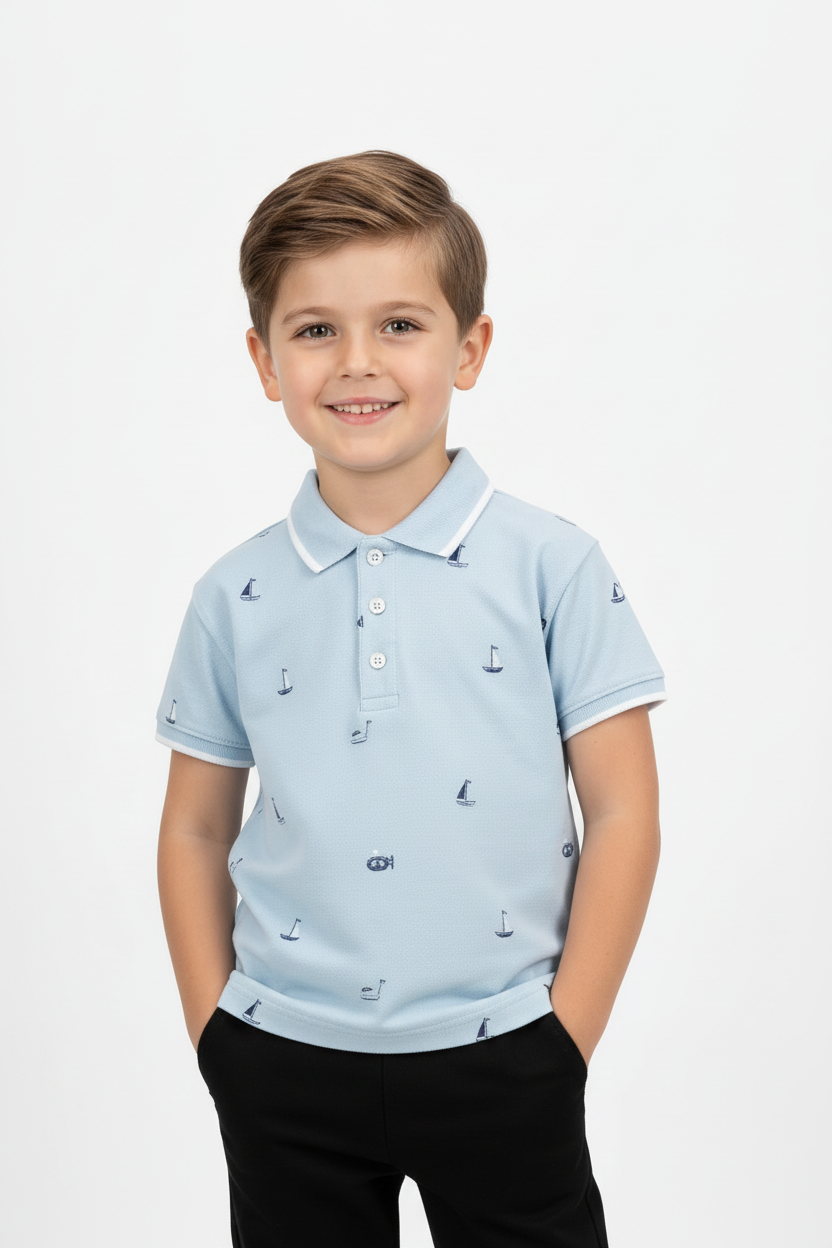 Blue Colour Polo T-Shirt