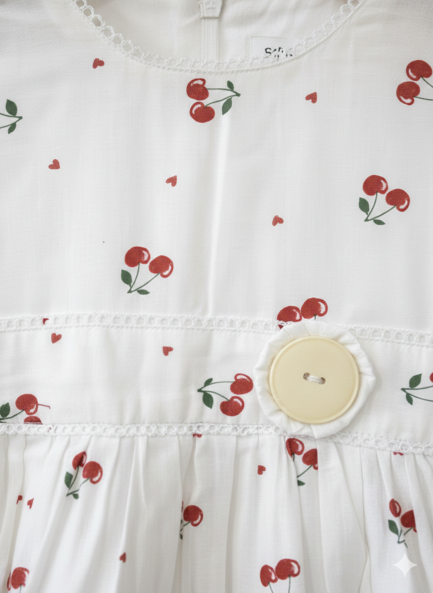 Cherry Blossom Cotton Sundress