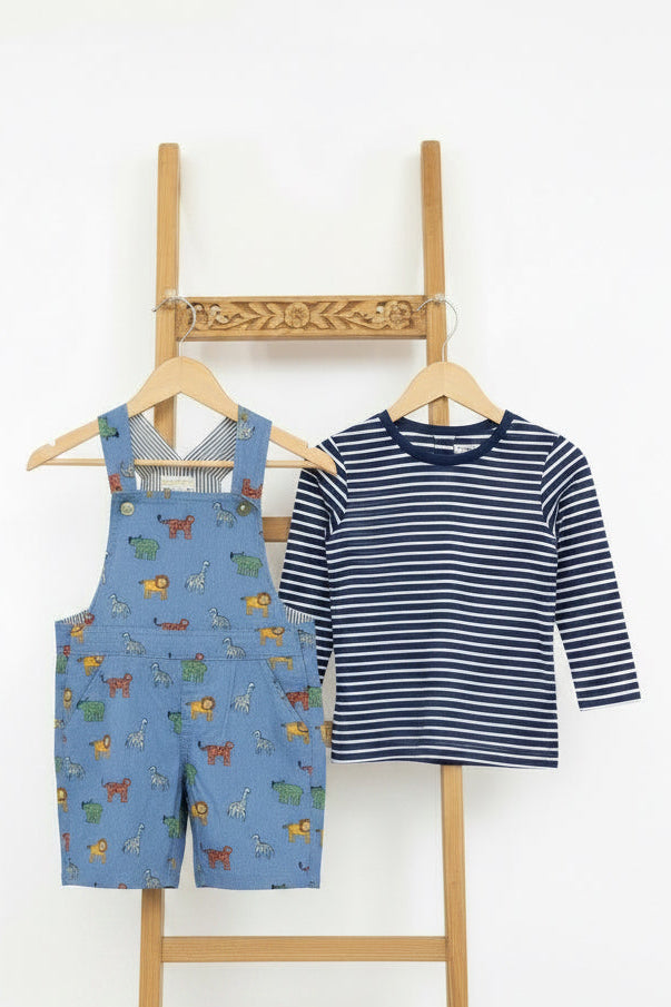 Safari Print Pinafore Dress