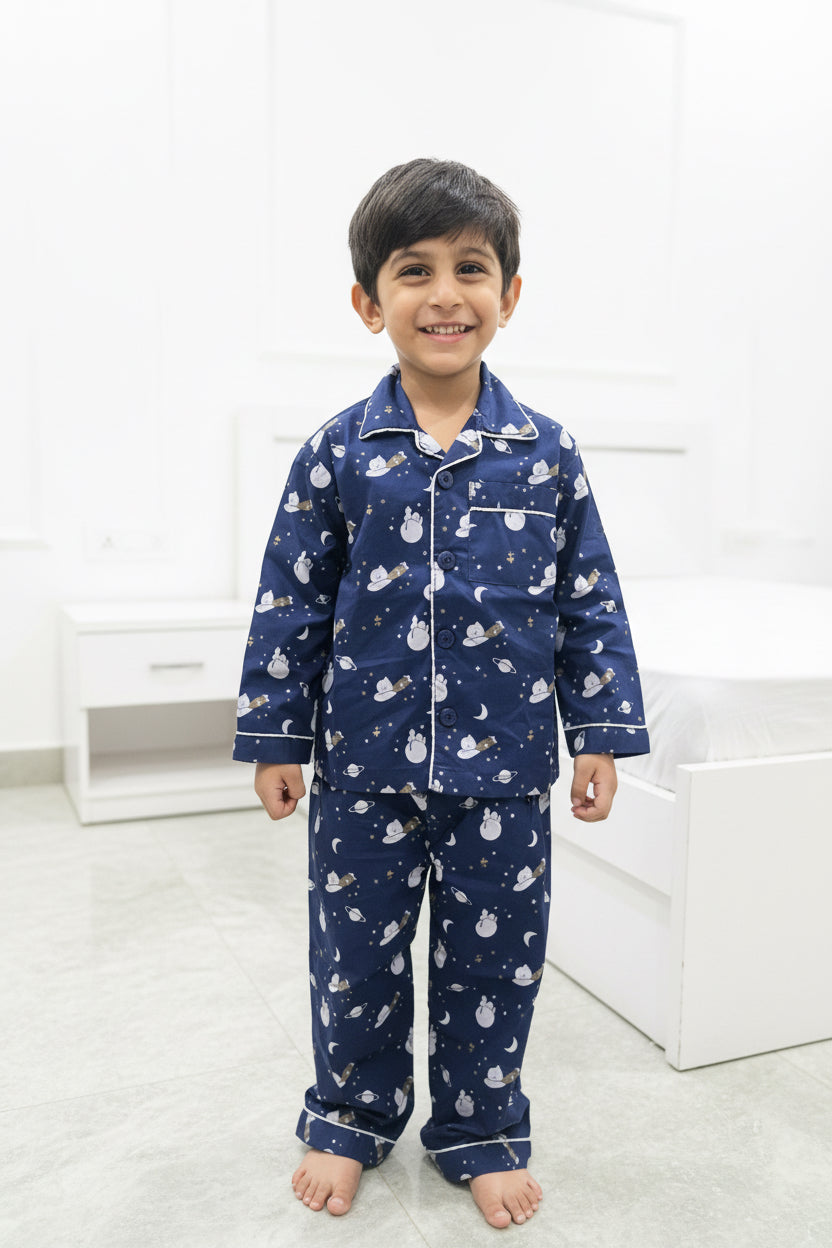 Navyblue Cotton Nightsuit