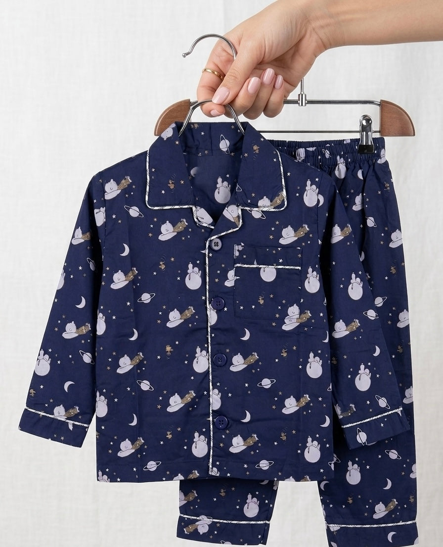 Navyblue Cotton Nightsuit