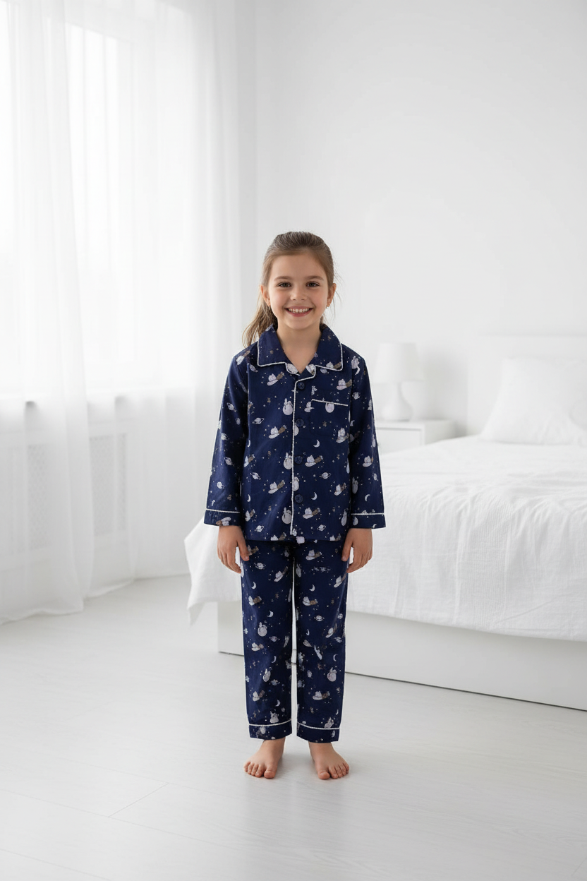 Navyblue Cotton Nightsuit