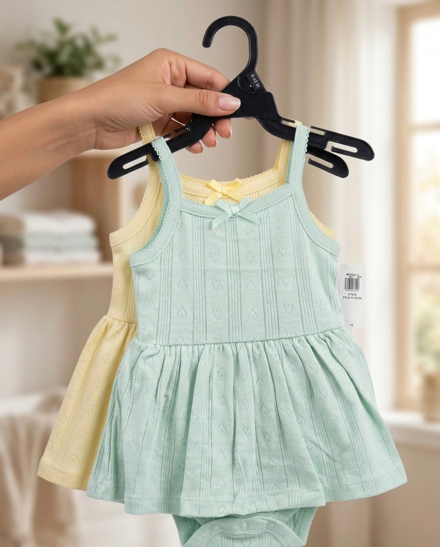 Sweetheart Pointelle Skirted Romper