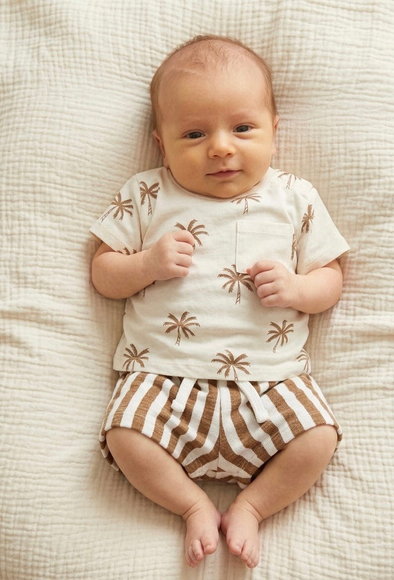 Newborn 2-Piece Set – Sandy Brown