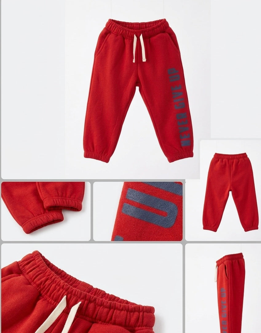 Ultra Soft Red Kids' Joggers