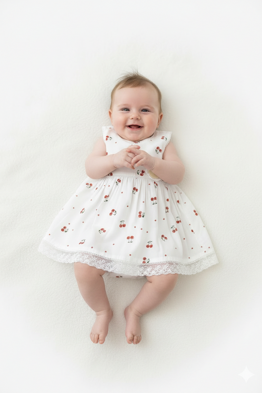Cherry Blossom Cotton Sundress